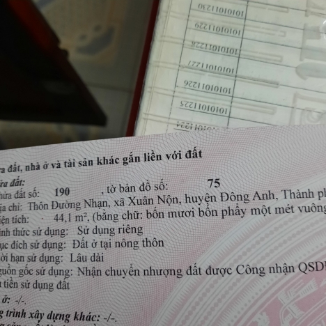 Chỉ nhỉnh 800tr có ngay 44m2 đất Xuân Nộn ô tô đỗ cửa giá mềm nhất khu vực