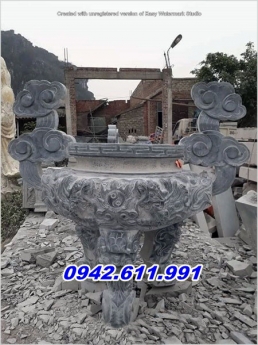 Gia lai + 013 mẫu lư hương đình chùa bằng đá đẹp