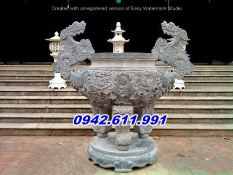 Gia lai + 013 mẫu lư hương đình chùa bằng đá đẹp