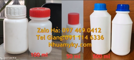 Chai nhựa 100ml 250ml đựng trà sữa, Chai 100ml màu trong, bình nhựa 0.5 lít,Chai 1000ml đựng hóa chấ