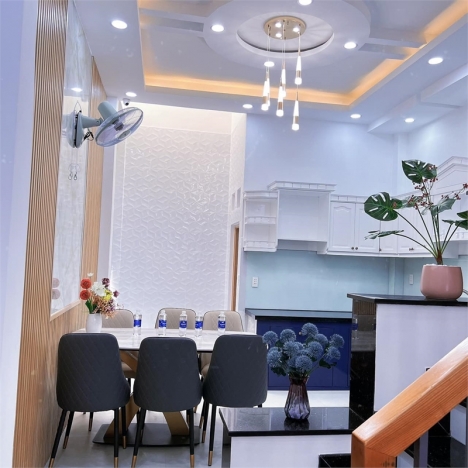 Nhà đẹp Nguyễn Tư Giản, Phường 12, Gò Vấp – HXH, 56m2, 4 tầng, Tặng nội thất.