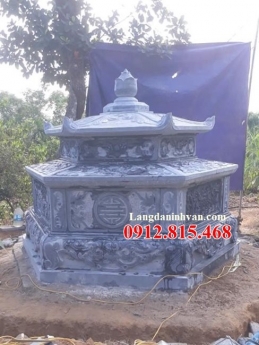 55 Mẫu mộ lục lăng bằng đá đẹp – Xây mộ tổ gia tiên hình lục giác bằng đá đẹp