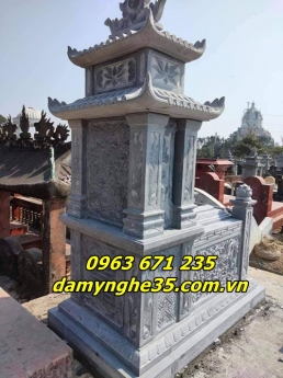 Mẫu mộ hai đao bằng đá đẹp bán tại Hải Phòng