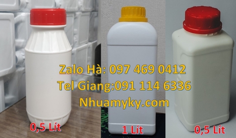 Chai nhựa, chai nhựa hdpe 50ml, chai 100ml nắp vặn, Chai hdpe 100ml vuông, chai 250 ml đựng thuốc sâ