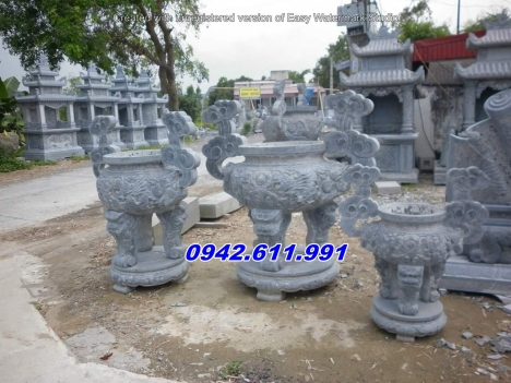 Gia lai + 013 mẫu lư hương đình chùa bằng đá đẹp