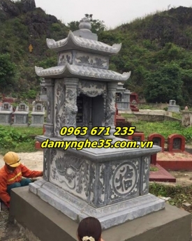 Mẫu mộ hai đao bằng đá đẹp bán tại Hải Phòng