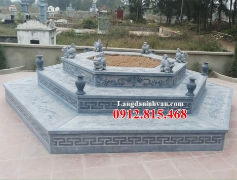 Mộ đá lục giác – Bán mẫu mộ lục giác bằng đá đẹp