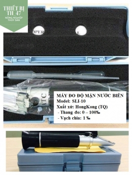 Khúc Xạ Kế Đo Độ Mặn Nước Nuôi Thủy Sản, Model Sli10 Hong Kong
