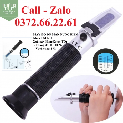 Khúc xạ kế đo độ mặn nước biển, model SLI 10 Hong Kong giá tốt
