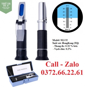 Máy đo độ ngọt (brix) trái cây, model SLI32 Hong Kong