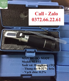Máy đo độ ngọt (brix) trái cây, model sli 32 giá tốt