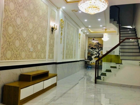 Nhà mới 4 tầng, Hẻm Xe hơi,p  linh Đông - Thủ Đức, DT 55 m2, Chỉ 6.7 tỷ