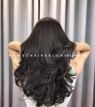 Top Salon Làm Tóc Dài Layer Uốn Cụp Phồng Đẹp Uy Tín Giá Rẻ Hoài Đức -Nam Đỗ Hair Salon