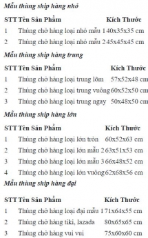 Thùng Chở Hàng Shipper
