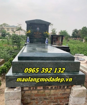 Đặt hàng mộ đá tam cấp nguyên khối lắp tại Bắc Giang