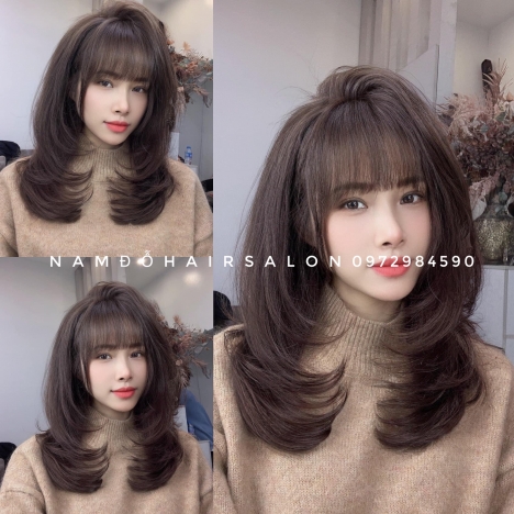 Top Salon Làm Tóc Dài Layer Uốn Tóc Đẹp Uy Tín Giá Rẻ Hoài Đức -Nam Đỗ Hair Salon