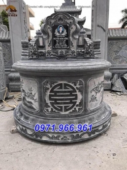 bán + 01 mẫu mộ tròn bằng đá nguyên khối đẹp