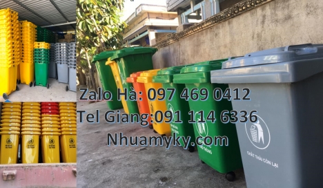 Thùng rác 120l nắp kín, thùng rác 120l hdpe, Thùng rác 120l nắp hở, Thùng rác đạp chân 240l,