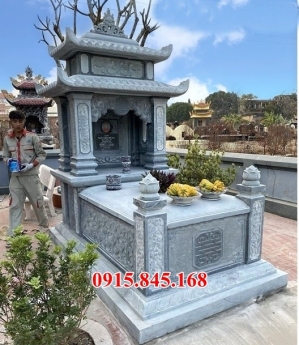 12+ mẫu mộ đá nguyên khối hai mái đẹp bán điện biên