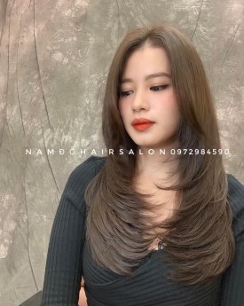 Top Salon Làm Tóc Dài Layer Uốn Cụp Phồng Đẹp Giá Rẻ Hoài Đức -Nam Đỗ Hair Salon