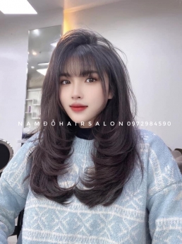 Top Salon Làm Tóc Dài Layer Uốn Cụp Đẹp Giá Rẻ Hoài Đức -Nam Đỗ Hair Salon