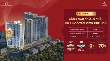 CĂN 2 NGỦ RẺ NHẤT TÒA LOTUS DỰ ÁN HOÀNG HUY COMMERCE 
.