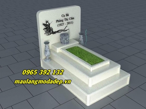 Báo giá mẫu mộ tam cấp bằng đá xanh lắp tại Hà Nội