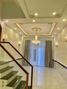 Nhà mới 4 tầng, Hẻm Xe hơi,p  linh Đông - Thủ Đức, DT 55 m2, Chỉ 6.7 tỷ