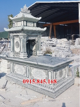 12+ mẫu mộ đá nguyên khối hai mái đẹp bán điện biên