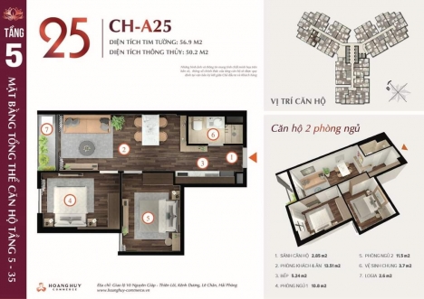 CĂN 2 NGỦ RẺ NHẤT TÒA LOTUS DỰ ÁN HOÀNG HUY COMMERCE 
.