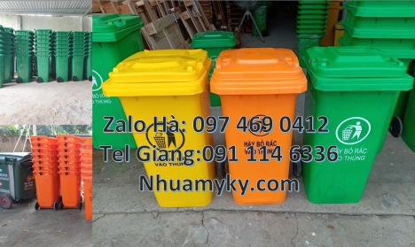 Thùng rác 120l nắp kín, thùng rác 120l hdpe, Thùng rác 120l nắp hở, Thùng rác đạp chân 240l,