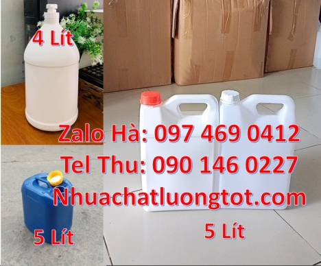 Can 1 lít đựng thuốc sâu, can 1l hdpe vuông Can 1l chia vạch đựng thuốc diệt rầy Can 2l vuông, can
