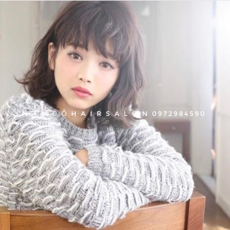 Uốn Xoăn Sóng Nước Top Salon Làm Tóc Ngang Vai Đẹp Uy Tín Giá Rẻ Hoài Đức -Nam Đỗ Hair Salon