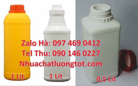 Chai nhựa, chai nhựa hdpe 50ml, chai 100ml nắp vặn Chai hdpe 100ml vuông chai 250 ml đựng thuốc sâ