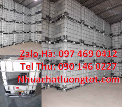 thùng nhựa vuông thùng nhựa IBC 1000 lít Bồn ibc, Thùng nhựa dung tích lớn, tank nhựa ibc 1 khối,