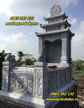 Top mẫu mộ đá ba đao - mộ đá ba mái thờ ông bà, tổ tiên