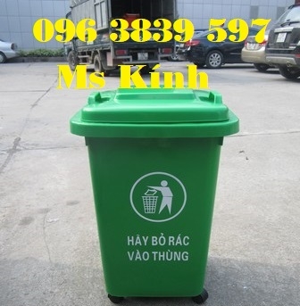Thùng rác nhựa 60 lít nắp kín giá sỉ toàn quốc
