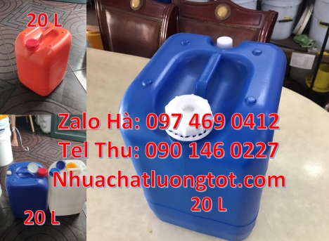 can 25l đựng tinh dầu, can dẹp 30 lít đựng thuốc thú y giá rẻ, can 20l 1kg, can 25l xanh, Can nhựa