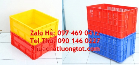 giỏ nhựa đựng trái cây, thùng nhựa ngâm rau củ, sóng nhựa đặc, hộp nhựa Giỏ nhựa, rổ nhựa, địa chỉ b