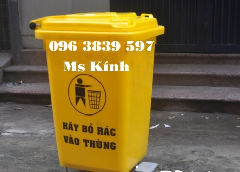 Thùng rác nhựa 60 lít nắp kín giá sỉ toàn quốc