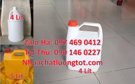 Can 1 lít đựng thuốc sâu, can 1l hdpe vuông Can 1l chia vạch đựng thuốc diệt rầy Can 2l vuông, can