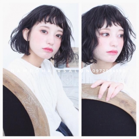 Uốn Xoăn Sóng Nước Top Salon Làm Tóc Ngang Vai Đẹp Uy Tín Giá Rẻ Hoài Đức -Nam Đỗ Hair Salon