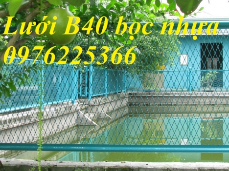 Lưới B40 bọc nhựa khổ 1m5 -Cung cấp tại Hòa Bình