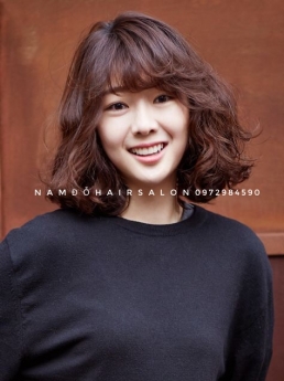 Uốn Xoăn Sóng Nước Top Salon Làm Tóc Ngang Vai Đẹp Uy Tín Giá Rẻ Hoài Đức -Nam Đỗ Hair Salon