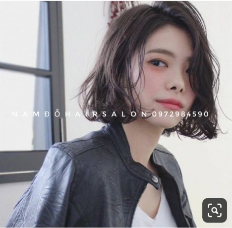 Uốn Sóng Nước Top Salon Làm Tóc Ngang Vai Đẹp Giá Rẻ Hoài Đức -Nam Đỗ Hair Salon