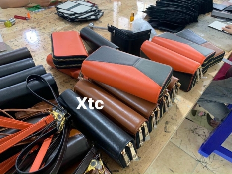Xưởng chuyên sản xuất ví bóp da thắt lưung da bò thật 100%