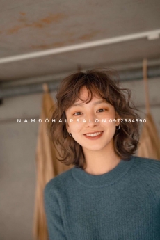 Uốn Xoăn Sóng Nước Top Salon Làm Tóc Ngang Vai Uy Tín Giá Rẻ Hoài Đức - Nam Đỗ Hair Salon