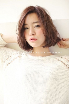 Uốn Sóng Nước Top Salon Làm Tóc Ngang Vai Đẹp Giá Rẻ Hoài Đức - Nam Đỗ Hair Salon