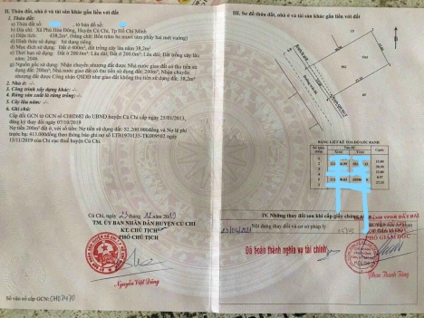 Chủ kẹt cần ra lô đất ngay văn phòng ấp cây tắc, Phú Hòa Đông, Củ chi
