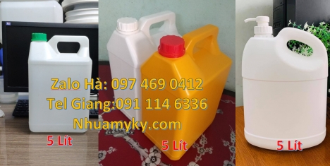 can 4l vòi nhấn đựng phẩm màu, Can hdpe giá rẻ Can đựng axit Can 2l đựng nước giặt Can 2l quay, ca